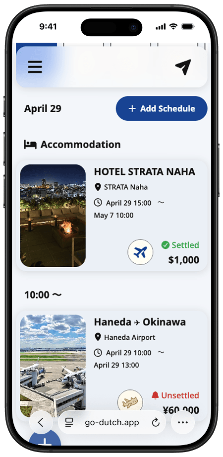 iPhone mock 2 - Go! Dutch